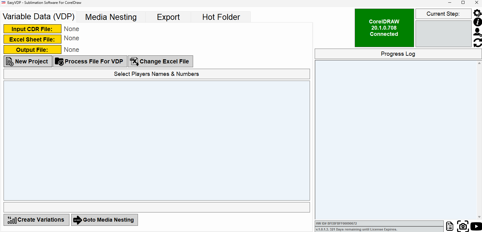 AI Sublimation Software Main Interface
