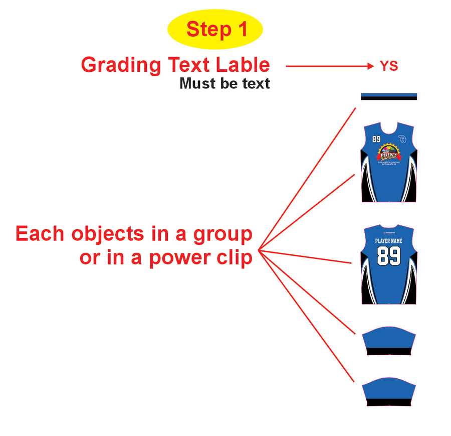 Grading Text Label Setup